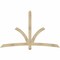 Ekena Millwork Davenport Rough Sawn Timber Gable Bracket, Douglas Fir, 84"W x 53"H x 2"D x 4"F, 15/12 Pitch GBW084X53X0204DAV00RDF - alternate 1